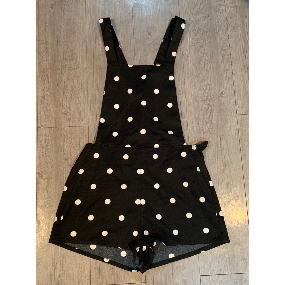 H&M Polka Dot Overall Shorts/Romper